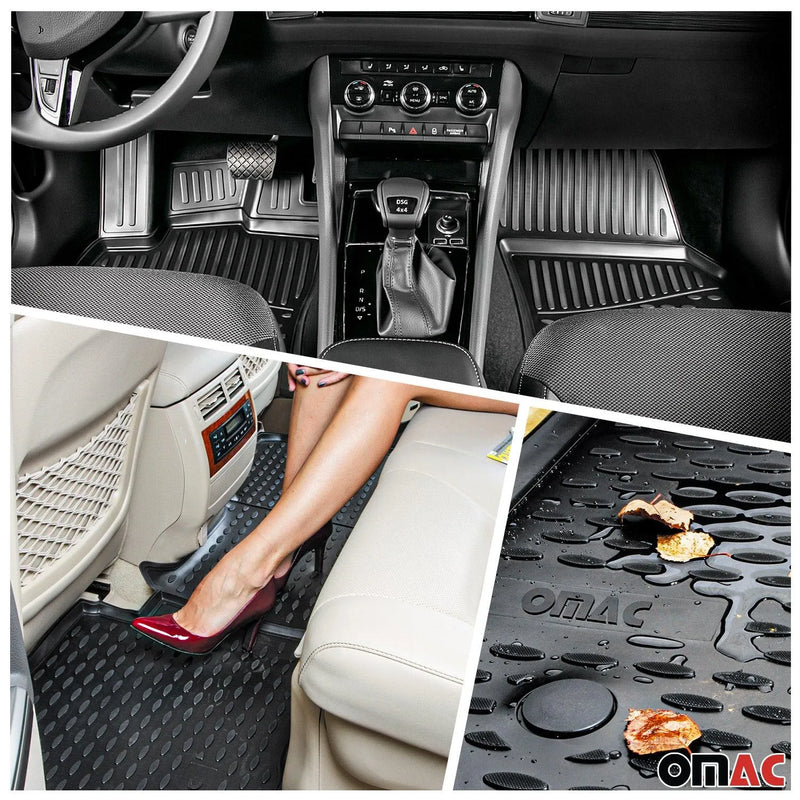 Custom Floor Mats & Cargo Liners for BMW X3 E83 2004-2010 Rubber TPE Black 5Pcs - OMAC USA