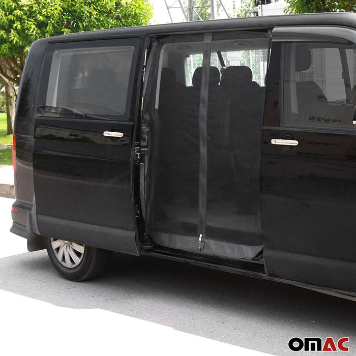 Mosquito Net Bug Magnetic Screen Sliding Door for Ford Transit 2015-2024 Black