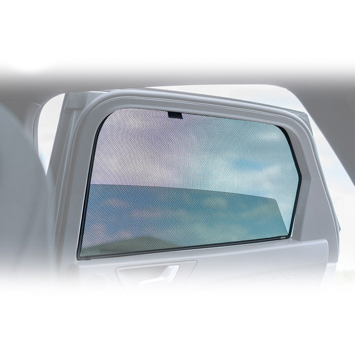 Side Rear Window Curtain Mesh UV Block for VW Golf Mk7 2015-2021 Wagon Black 2x