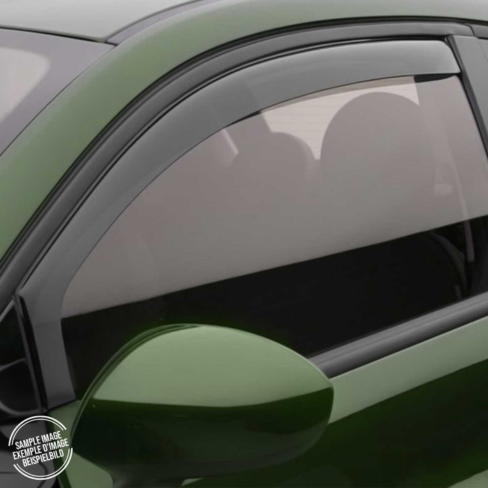 Window Visor Vent Rain Guard Deflector for Audi Q5 SQ5 2009-2017 Black Smoke 2x