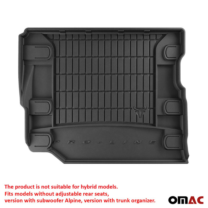 OMAC Premium Cargo Mats Liner for Jeep Wrangler 2018-2024 Unlimited All-Weather