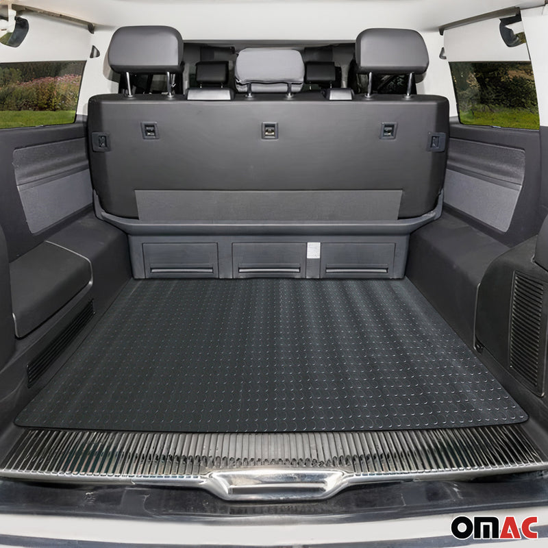 Rubber Trunk Mat Pickup Truck Bed Liner Trimmable Flooring Mat Black & Grey