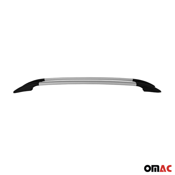 Top Roof Rack Side Rails Bars Silver For SsangYong Actyon Sport 2007-2012