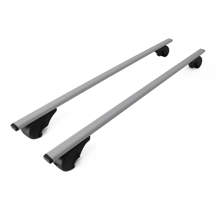 54" Roof Racks Cross Bars Top Luggage Carrier Durable Lockable Iron Silver 2x