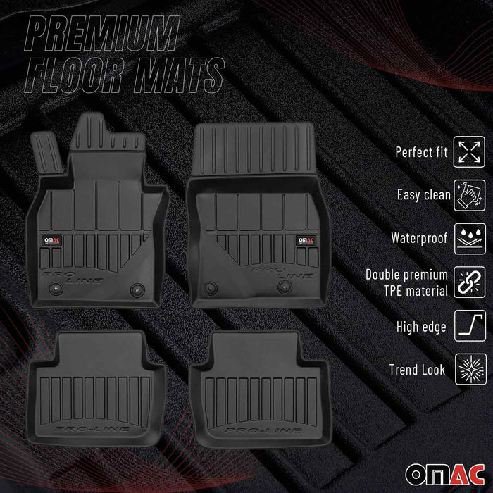 OMAC Premium Floor Mats for Mazda CX-30 2020-2024 All-Weather Heavy Duty 4x