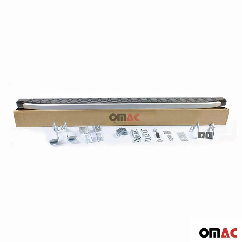 Running Board Side Steps Nerf Bar for Jeep Grand Cherokee 2005-2010 Black Silver - OMAC USA