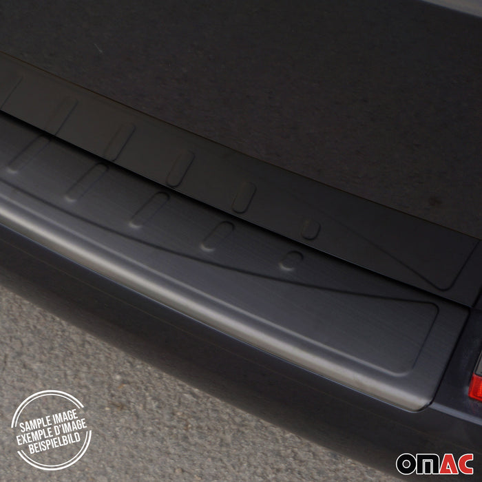 Rear Bumper Sill Cover Protector for Dacia Dokker 2012-2021 S. Steel Dark