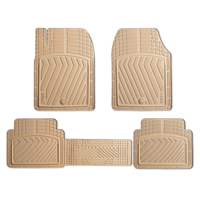 All-Weather Floor Mats Liner 4Pcs For Chevy Silverado Extended Cab 2000-2007