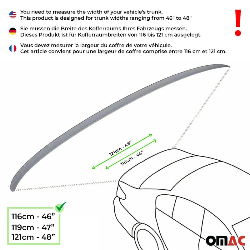 2011-2014 Chevrolet Cruze Sedan Rear Trunk Spoiler Wing White