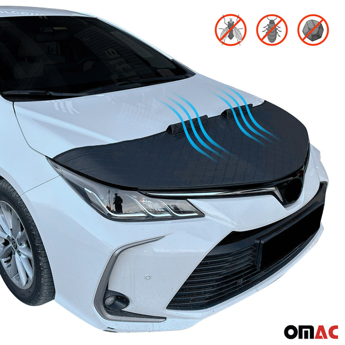 Car Bonnet Mask Hood Bra Diamond for Toyota Corolla 2020-2024 Sedan Black 1 Pc