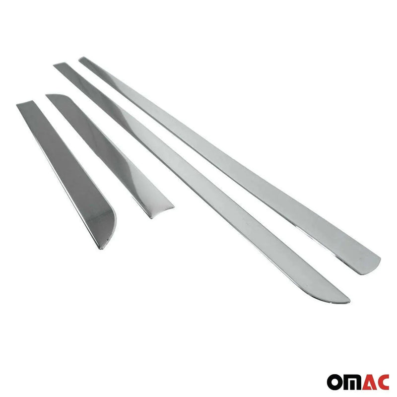 Side Door Molding Trim Skirt Garnish for Honda CR-V 2012-2014 Steel Silver 4 Pcs - OMAC USA