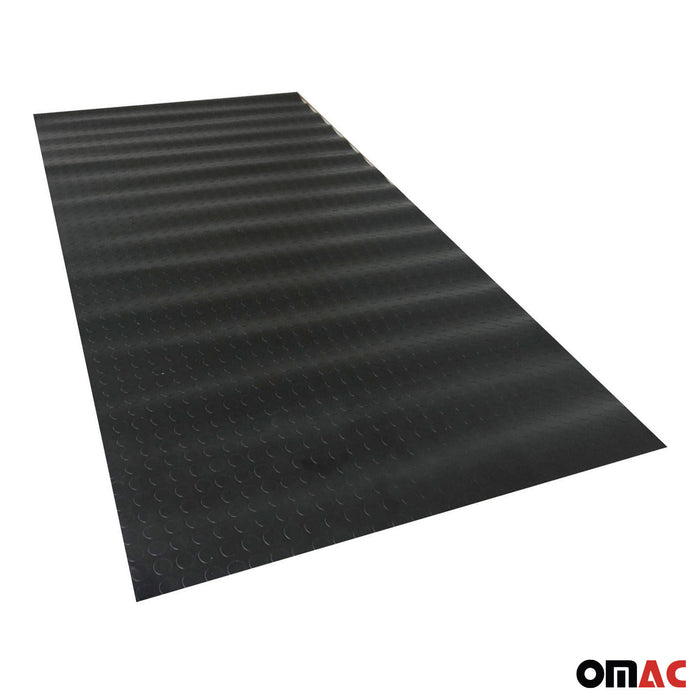 Rubber Truck Bed Liner Trunk Mat Flooring Mat 118x79 inch Peny Style Black