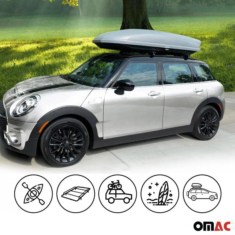 220 Lbs Luggage Roof Rack Cross Bars for Mini Paceman 2013-2016 Gray 2Pcs - OMAC USA