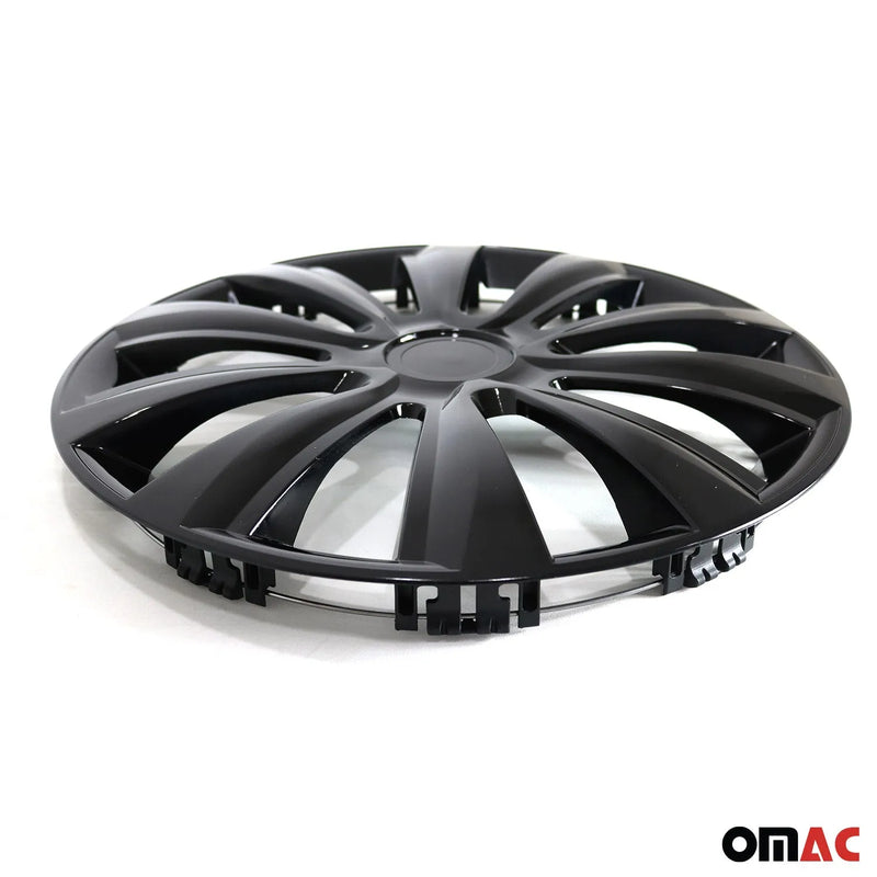 New York Hub Caps Wheel Cover 16" Black Full Set 4 pcs.