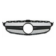 2019-2021 Mercedes-Benz C-Class C200 C300 C180 C250 C350e Front Grille Mesh AMG Style Black W/O C.Hole