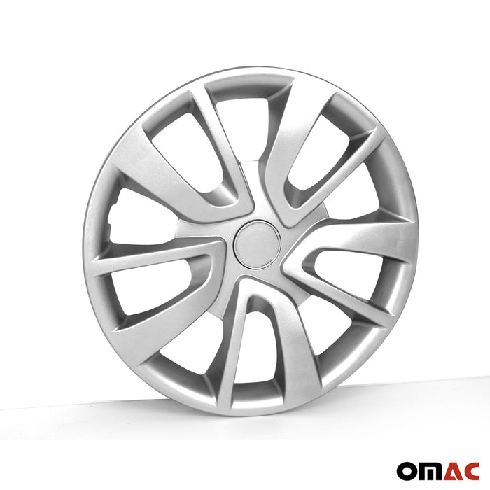 15 Inch Wheel Covers Hubcaps for Nissan Sentra Silver Gray