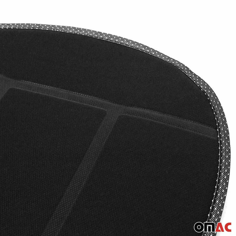 Kia Car Seat Protector Cushion Cover Mat Pad Black Black 2 Pcs