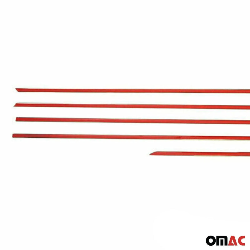 Window Molding Trim Streamer for Lexus GX 460 2010-2013 Steel Silver 6 Pcs - OMAC USA