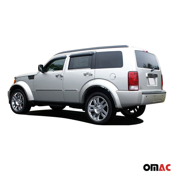 OMAC Stainless Steel Rear Bumper Accent 1Pc Fits 2007-2011 Dodge Nitro