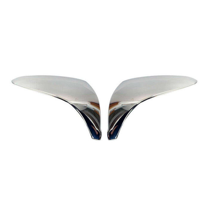 Side Mirror Cover Caps Fits Hyundai Tucson 2010-2015 Steel Silver 2 Pcs