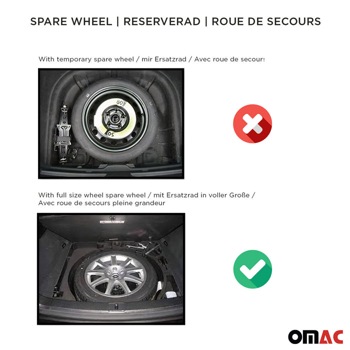 OMAC Cargo Mats Liner Trunk Mat for Toyota RAV4 2013-2018 Full Size Spare Wheel