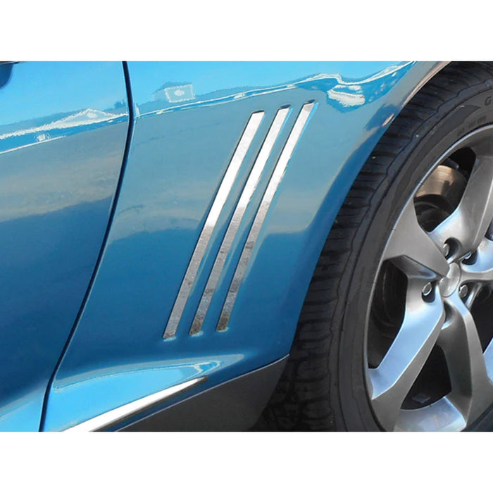 Stainless Steel Side Vent Trim 6 Pcs For 2010-2015 Chevrolet Camaro