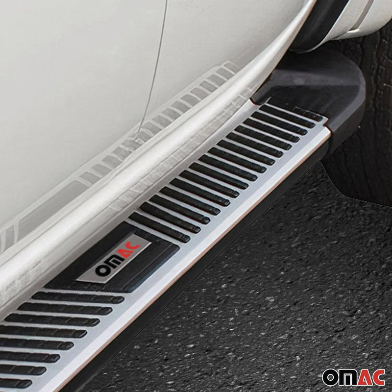 Side Step Nerf Bars Running Boards for Mitsubishi Outlander 2007-2013 Black Gray - OMAC USA