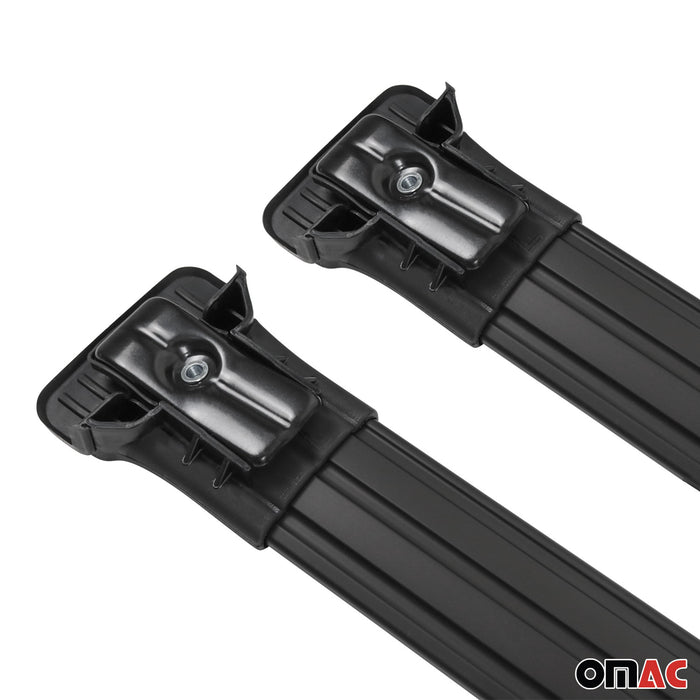 Roof Rack Cross Bars Luggage Carrier for VW Caddy 2003-2020 Black 2Pcs