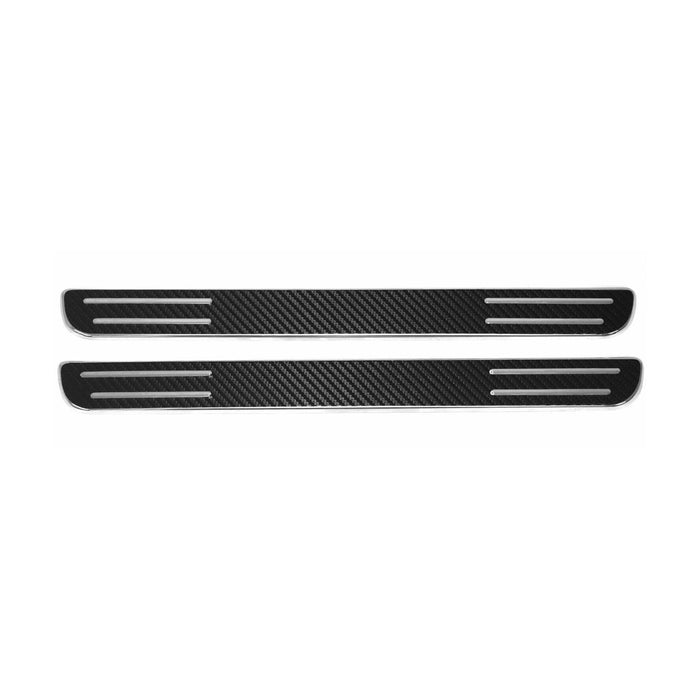 Door Sill Scuff Plate Scratch Protector for Lexus IS SC Steel Carbon Foiled 2x