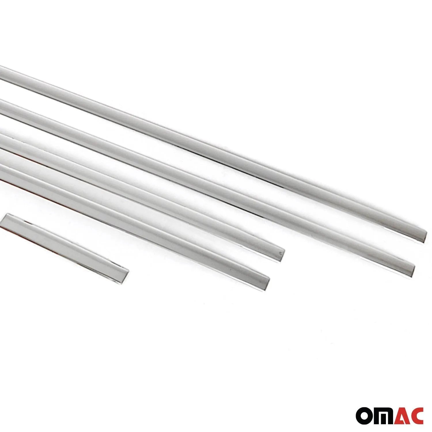 2018-2021 Volvo V90 Side Door Molding Trim Skirt Garnish Stainless Steel Silver 6 Pcs