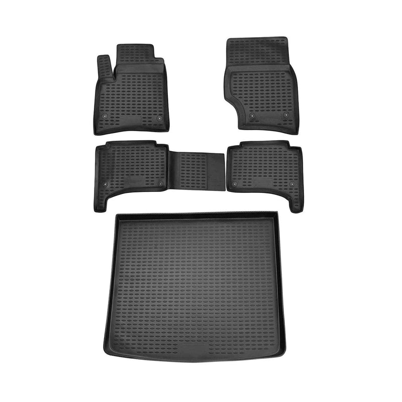 2004-2010 VW Touareg Floor Mats & Cargo Liner Full Set All Weather Black