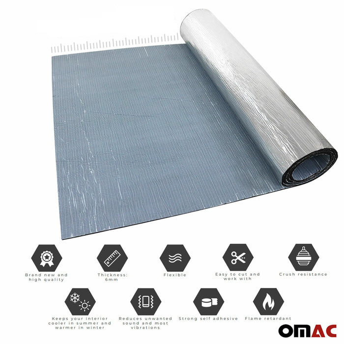 Heat Shield Thermal Sound Deadening Insulation Noise Proof 78,7"x39,4"*0,23