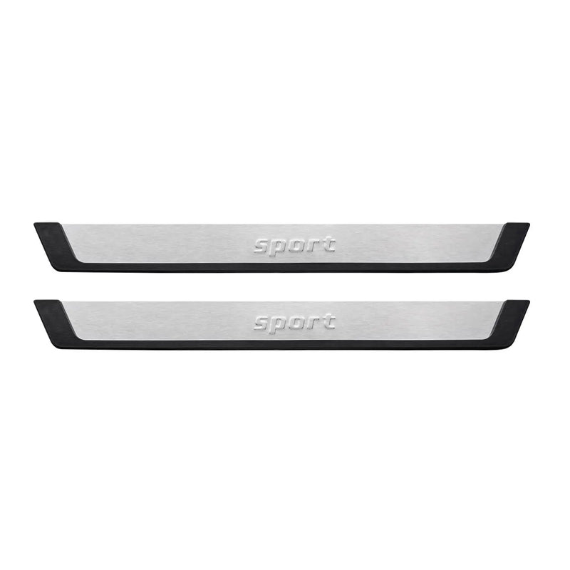 Honda Accord Door Sill Scuff Plate Scratch Protector Sport Steel Silver 2 Pcs