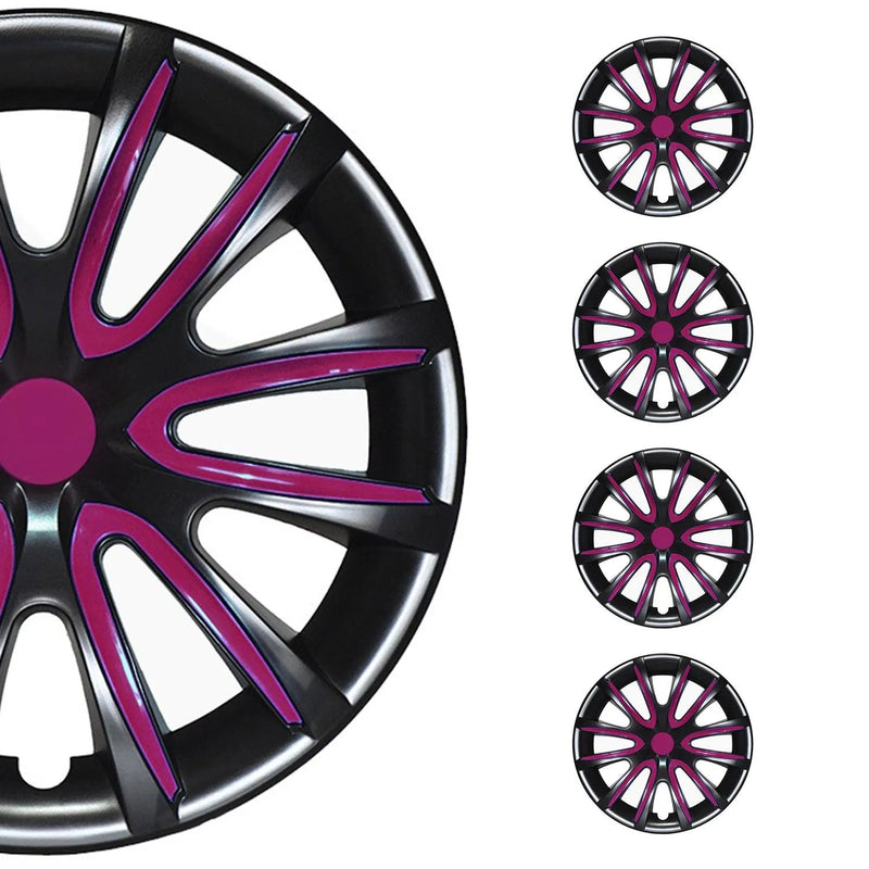 14" Wheel Covers Hubcaps for Buick Black Violet Gloss - OMAC USA