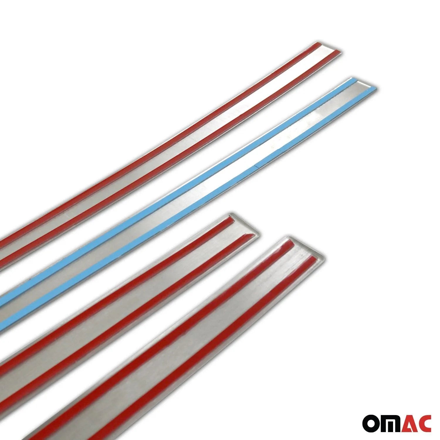 2012-2017 VW Tiguan Side Door Molding Trim Skirt Garnish Stainless Steel Silver 4 Pcs