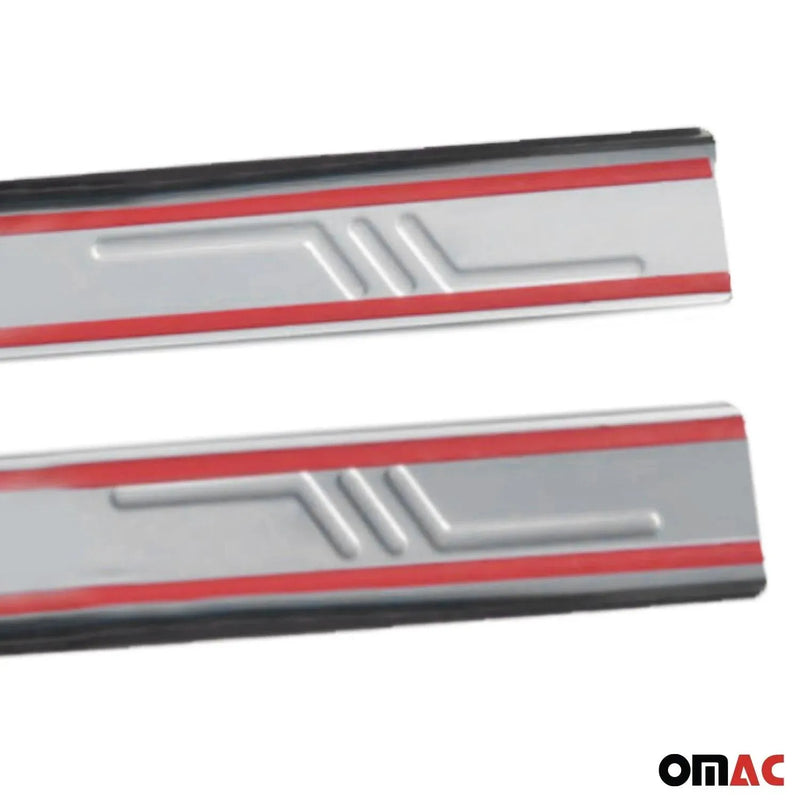 Door Sill Scuff Plate Scratch Protector for RAM ProMaster 2014-2024 Steel 2x - OMAC USA