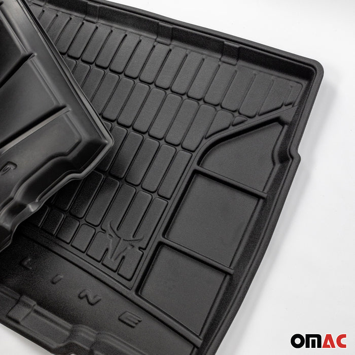 OMAC Premium Floor Mats & Cargo Liners for Audi Q7 2007-2015 Rubber Black 5 Pcs