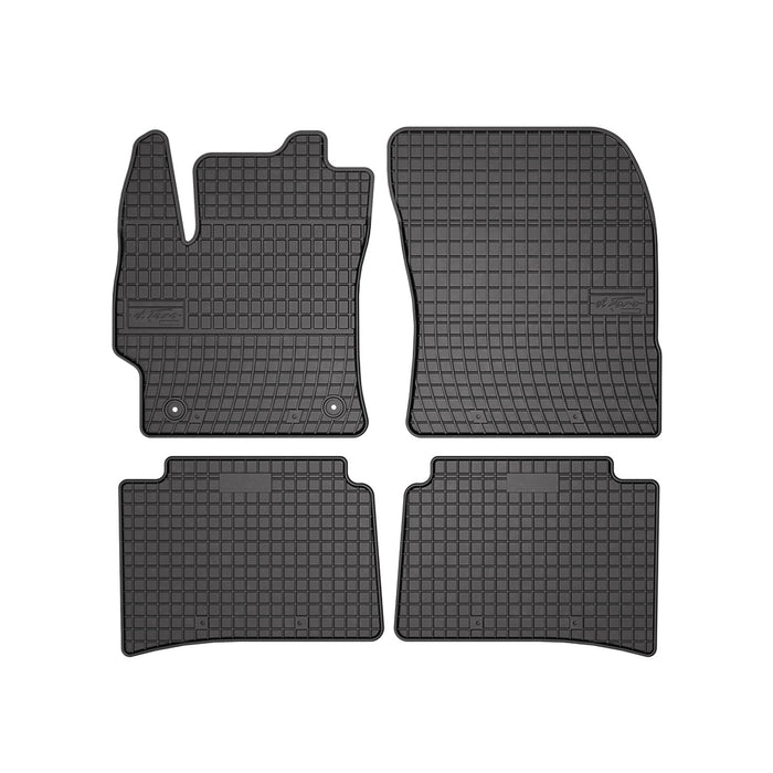 OMAC Floor Mats Liner for Toyota Corolla 2020-2024 Black Rubber All-Weather 4Pcs