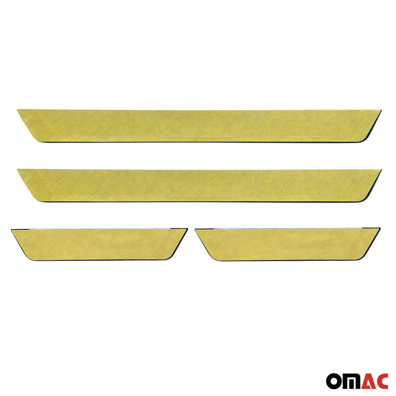 Toyota Camry Door Sill Scuff Plate Scratch Protector Exclusive Brushed Steel 4Pcs