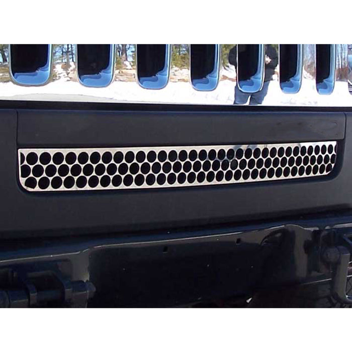 Stainless Steel Grille Accent 1 Pc For 2006-2009 Hummer H3