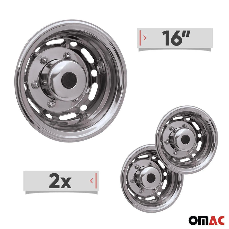 RAM ProMaster City Wheel Simulator Hubcaps Rear Chrome Silver Steel