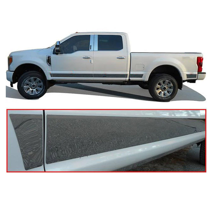 Stainless Steel Rocker Panel Trim 12 Pcs For 2017-2022 Ford F-250 F350