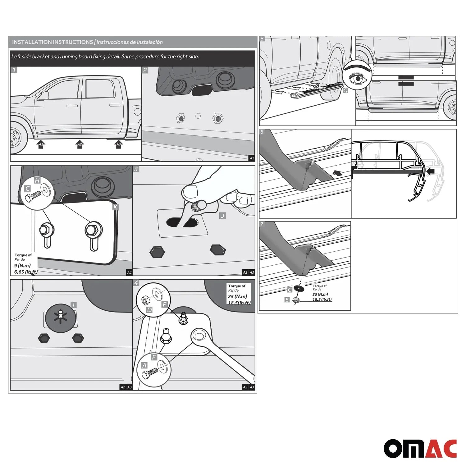 RAM 2500 Running Board Nerf Bar Side Step