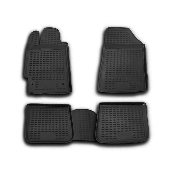 OMAC Floor Mats Liner for Toyota Camry 2007-2011 Black TPE All-Weather 4 Pcs