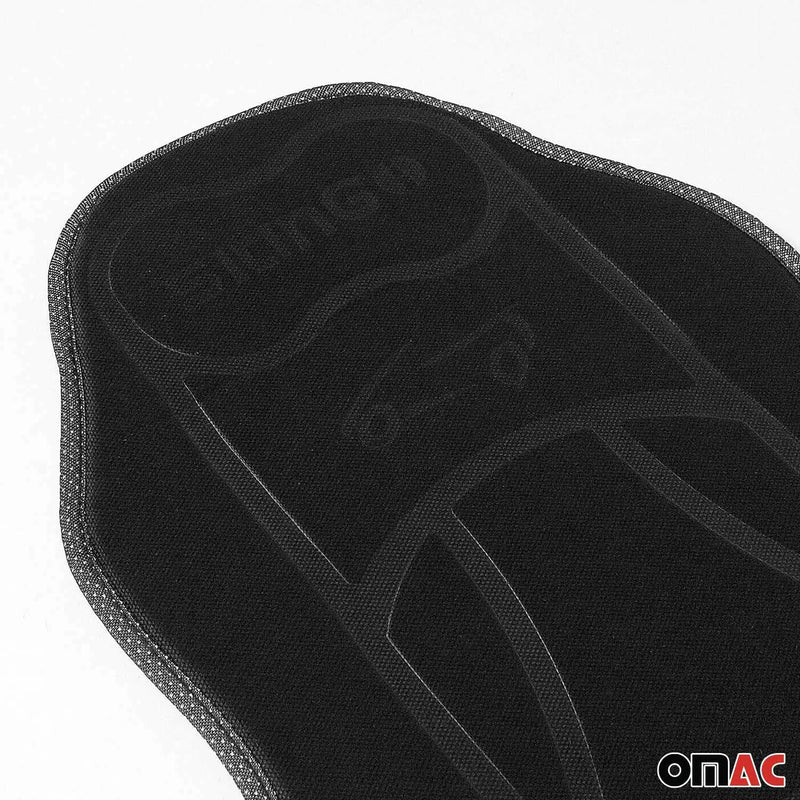 Mitsubishi Car Seat Protector Cushion Cover Mat Pad Black Black 2 Pcs