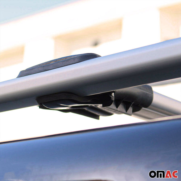 Roof Rack Cross Bars Luggage Carrier Silver for Dacia / Renault Duster 2014-2018