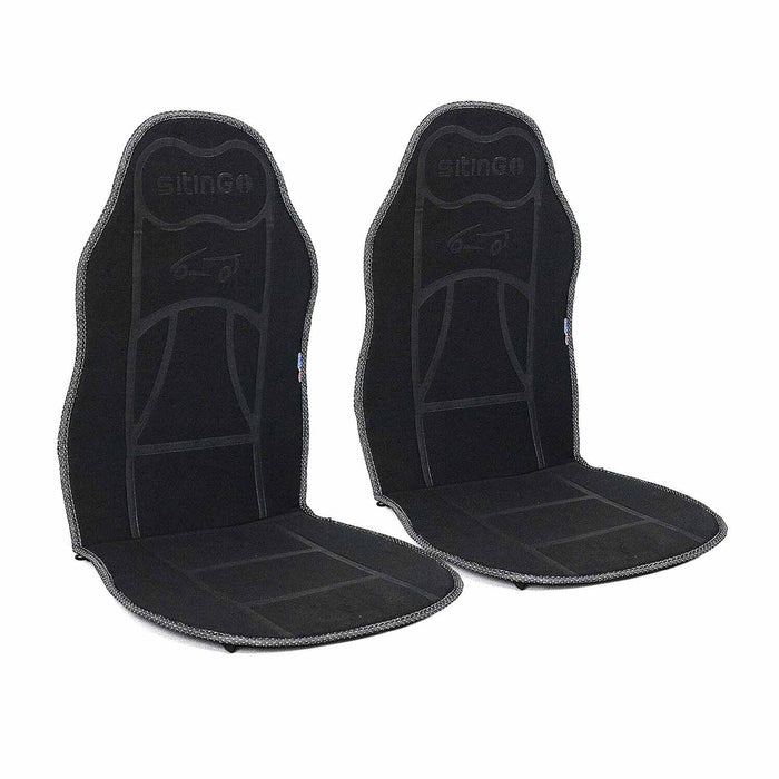 Car Seat Protector Cushion Cover Mat Pad Black for Ford Black 2 Pcs