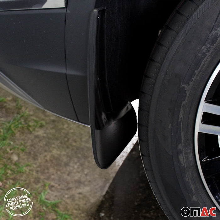 Mud Guards Splash Mud Flaps for Fiat 500L 2014-2020 Black 4 Pcs