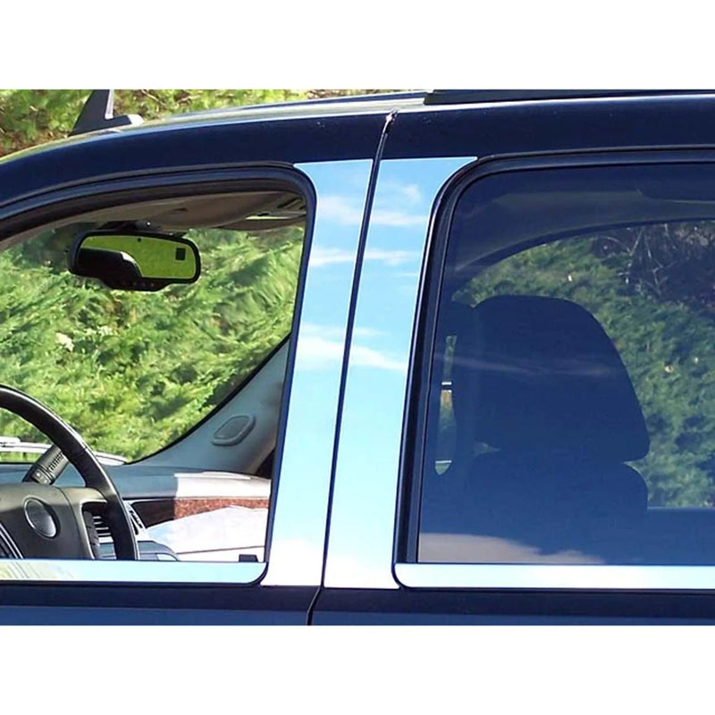 2007-2013 Chevrolet Silverado Stainless Steel Pillar Trim 4 Pcs