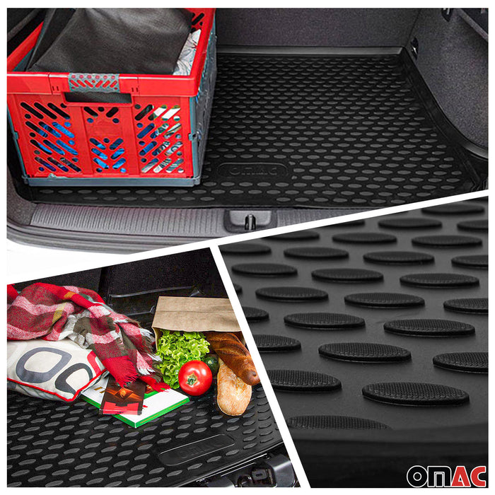 Floor Mats & Cargo Trunk Liner 3D Molded Black Full Set for BMW X3 G01 2018-2023